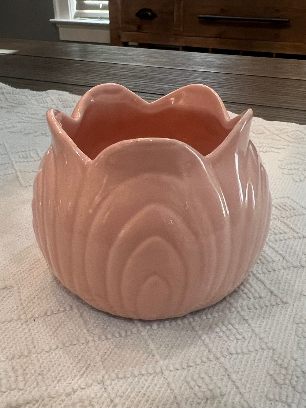 1986 Sirius Enterprises "Pink Petals" Tulip Mini Ceramic Planter